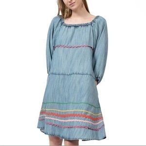 Uncle Franks RicRac blue jean style tiered dress